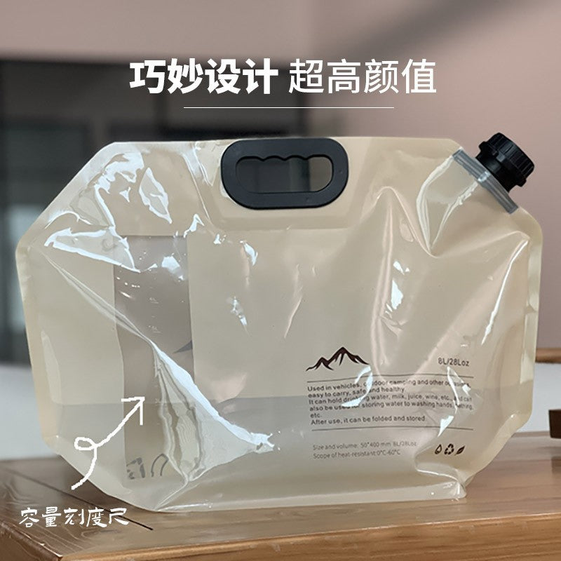 Outdoor Foldable Water Bag 8L Large Capacity Portable Camping Hiking Drinking Storage Tank
