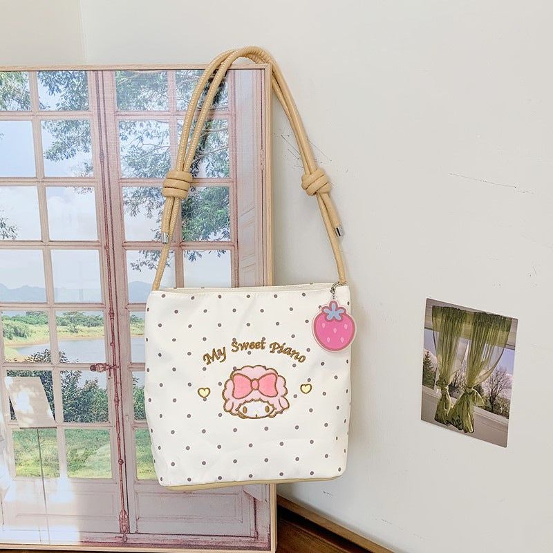 Women's Cross-Body Bag New Fashion All-Match Shoulder Bag Large Capacity Leisure Commute Student Handbag