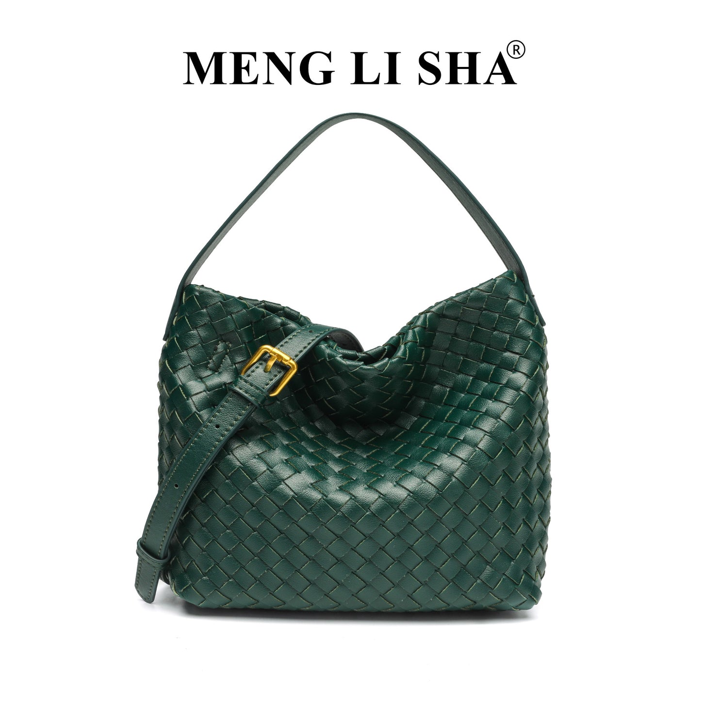 Women's Bag New High-Grade Bucket Woven Bag Commuter's All-Matching European and American Fashion Shoulder Crossbody Tote Bag