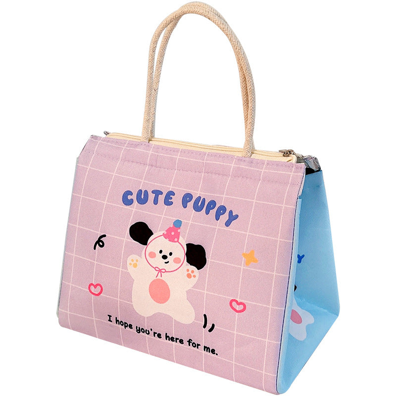 Lunch Box Bag Student Office Worker Thermal Bag Storage Bento Bag Breakfast Cute Tote Rice Bag