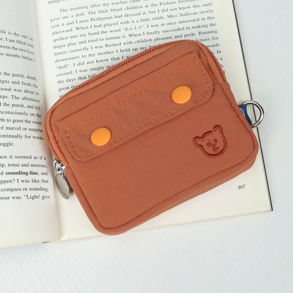 Japan and South Korea Zipper Change Waterproof Storage Bag Cute Simple Large Capacity Card Holder Driving License Clutch Fashion