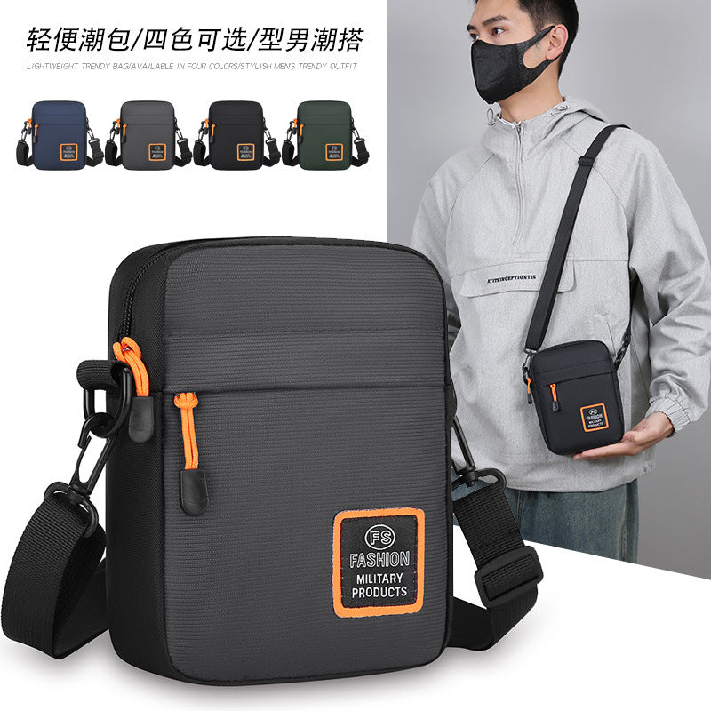 Men's Fashion Messenger Bag Outdoor Travel Multifunctional Shoulder Bag Expansion Design Trendy Backpack