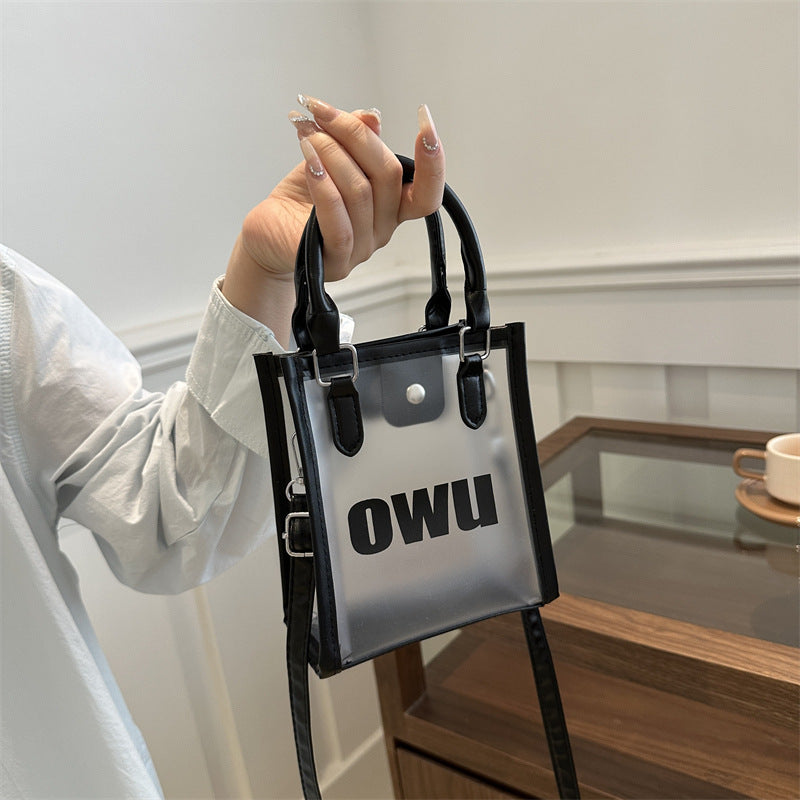 Transparent Bag for Women 2026 New Jelly Bag Summer Women Bag Fashion Matching Portable Shoulder Messenger Bag