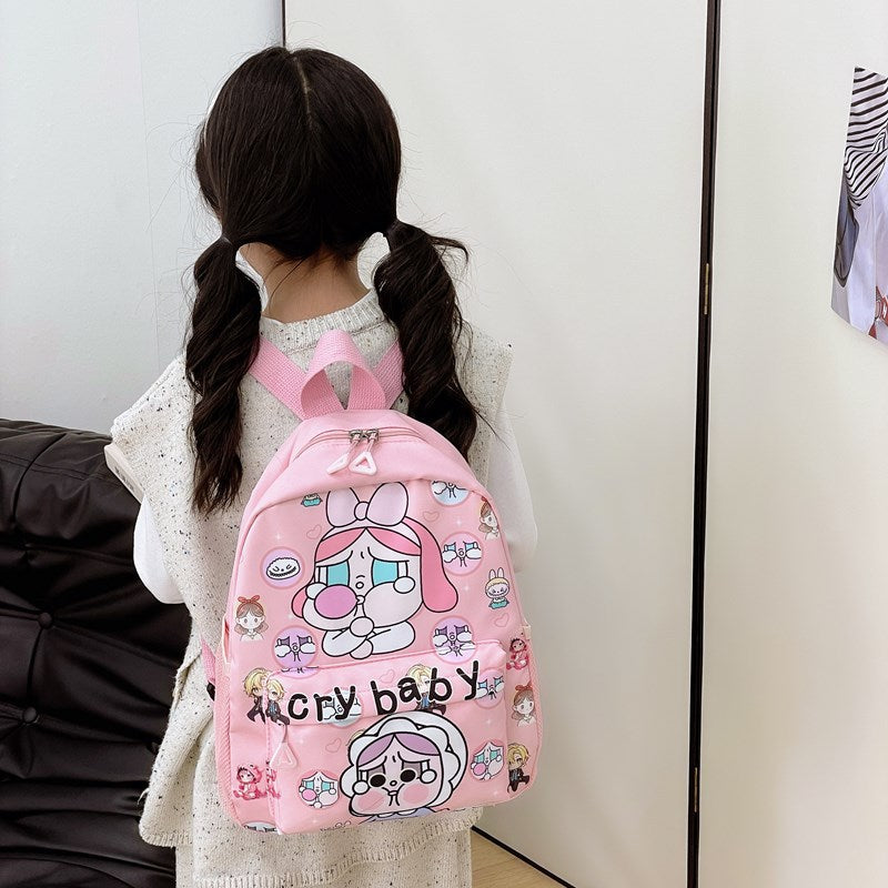 Cartoon Creative Crying Baby Children's Schoolbag Backpack Large Capacity Lightweight Primary School Student Kindergarten Backpack