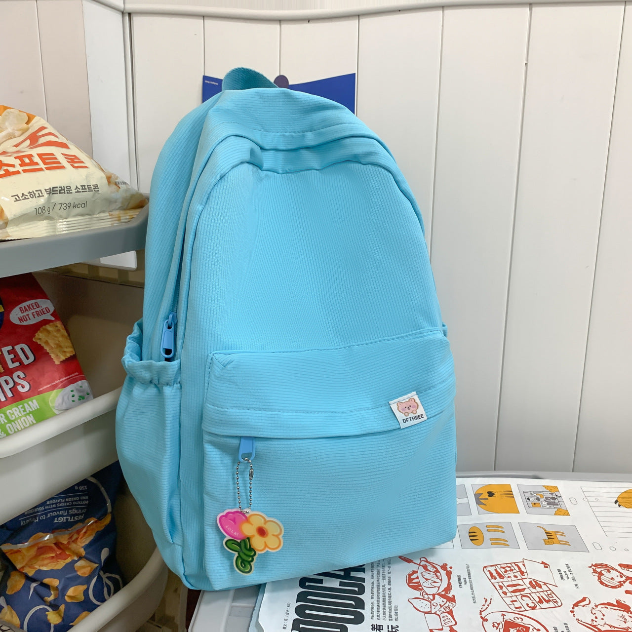 Lightweight Simple Backpack for Students with Large Capacity, Perfect for School, Travel, and Laptops up to 14 Inches