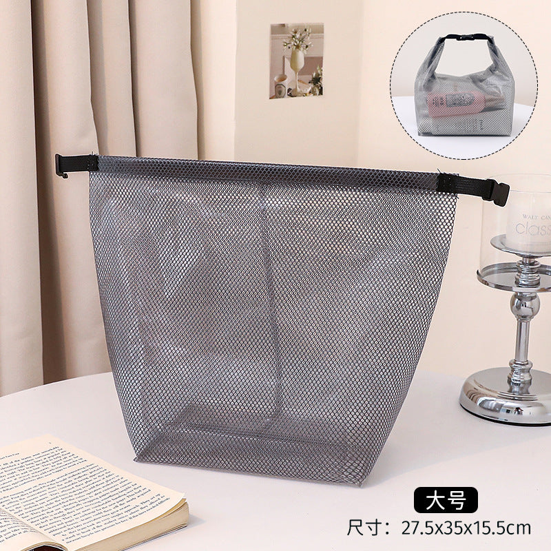 Portable Water-Proof Bag Large Capacity PVC Cosmetic Bag Foldable Storage Bag Girls Travel Packing Bag