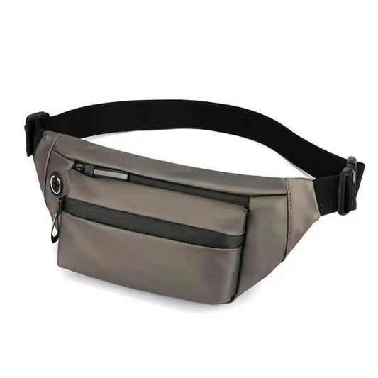 Fashionable Men's Waist Bag with PU Leather, Durable Design for Outdoor Travel and Casual Wear