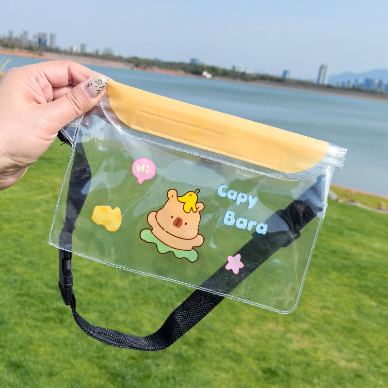 Three-Layer Sealed Transparent Mobile Phone Waterproof Bag Suitable for Swimming Mountaineering Beach Outdoor Sports
