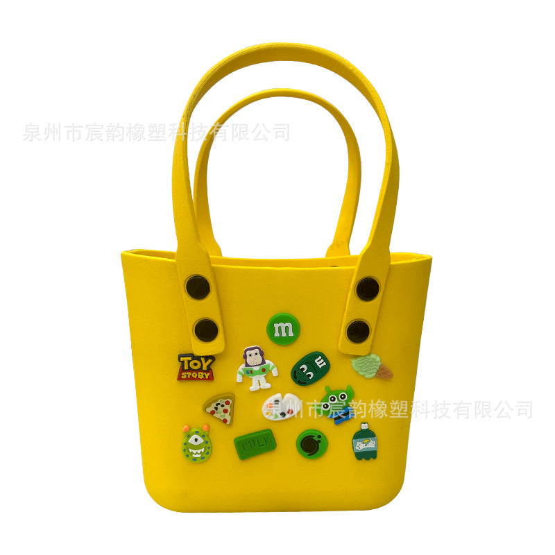 New Korean Style Eva Beach Bag Bento Portable Hole Bag Women's DIY Decorative Pouch