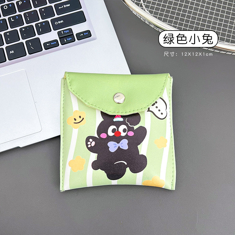Cute Coin Purse Cartoon Portable Aunt Towel Storage Bag Creative Portable Sanitary Napkin Storage Bag Female