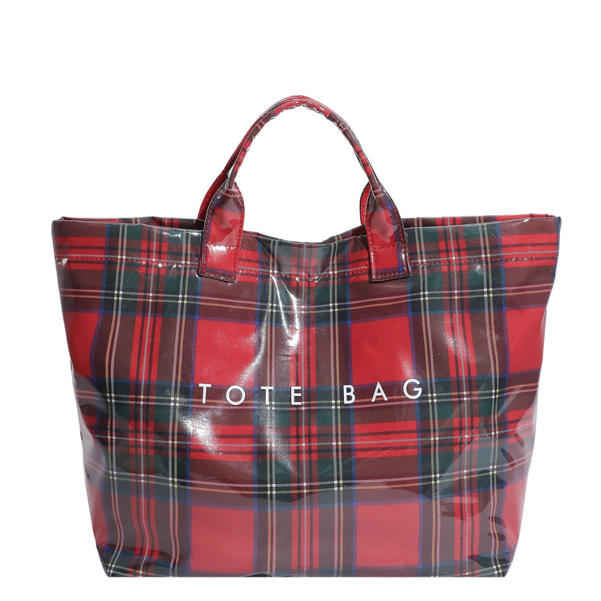 Trendy Plaid Tote Bag for Women with Large Capacity and Fashionable Design, Perfect for Daily Use