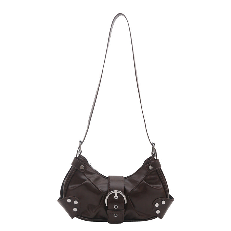 Fashion Pu Shoulder Bag Women's Retaining Ring Design Daily Commuter Crossbody Small Tote Bag