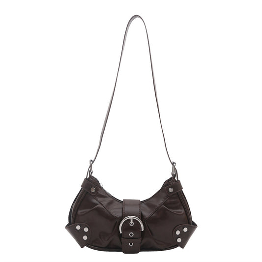 Fashion Pu Shoulder Bag Women's Retaining Ring Design Daily Commuter Crossbody Small Tote Bag