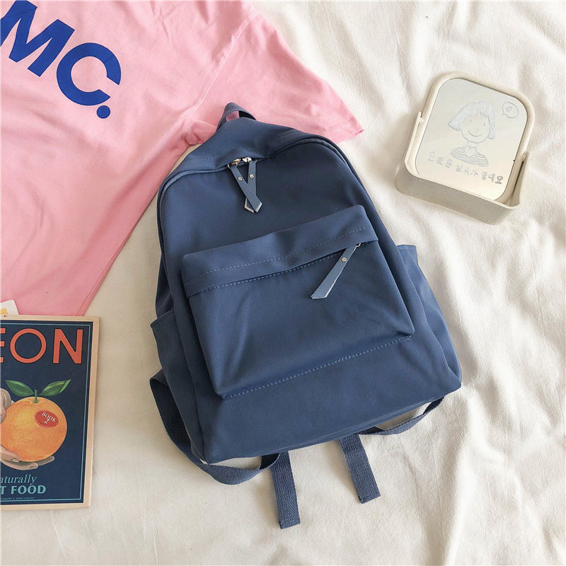 Minimalist Campus Backpack for Students with Waterproof Canvas, Large Capacity and Comfortable Padded Straps