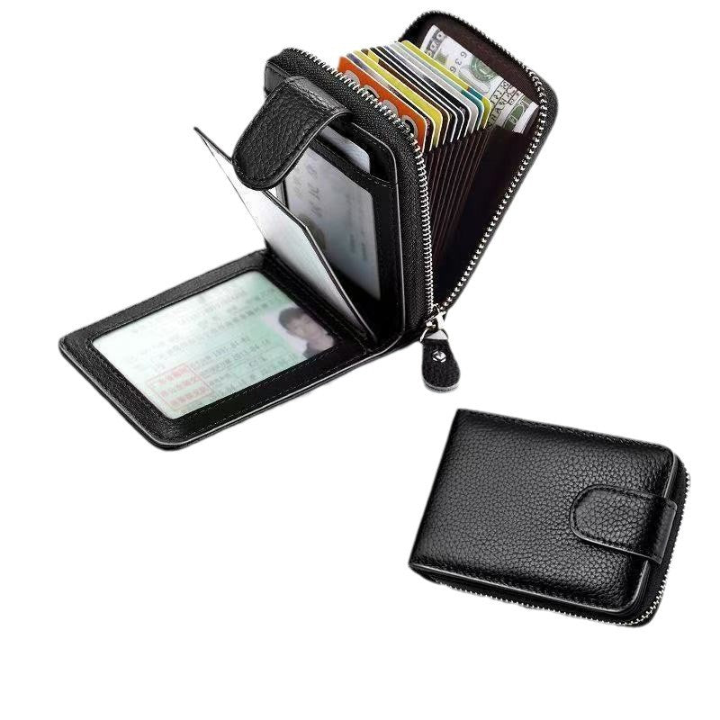 Wallet Driver's License Two-in-One Leather Case Multifunctional Card Holder Driving License Large Capacity Card Sleeve Document Package