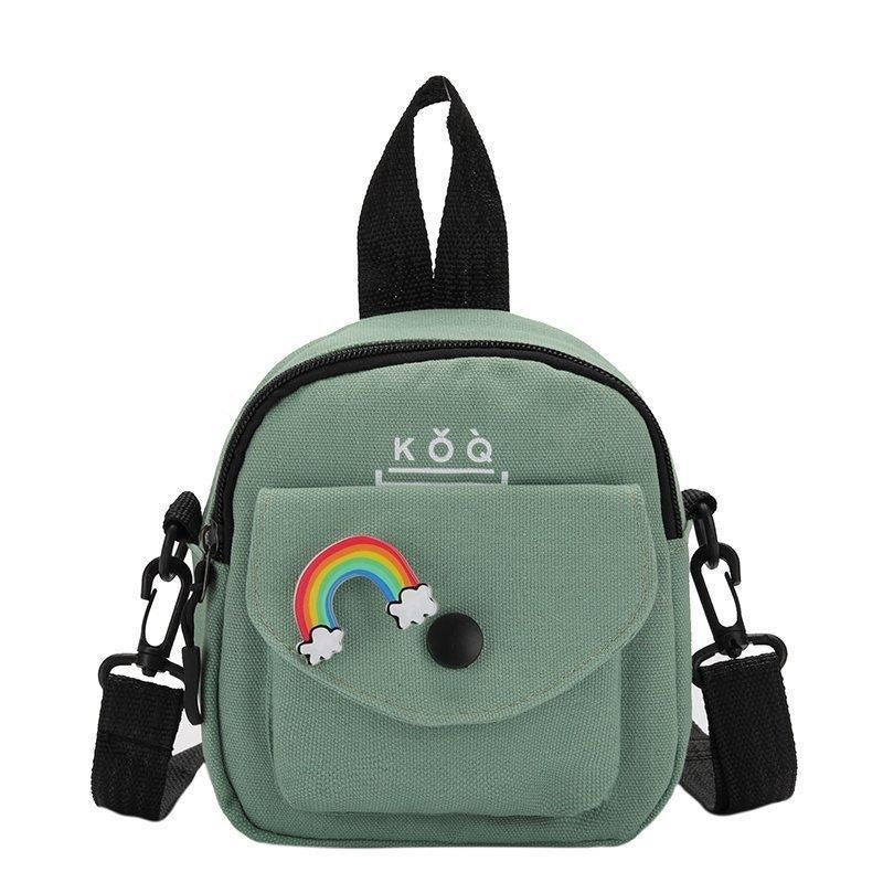 Cute Small Bag Women's New Fashion Versatile Canvas Messenger Bag Korean Casual Shoulder Small Square Bag