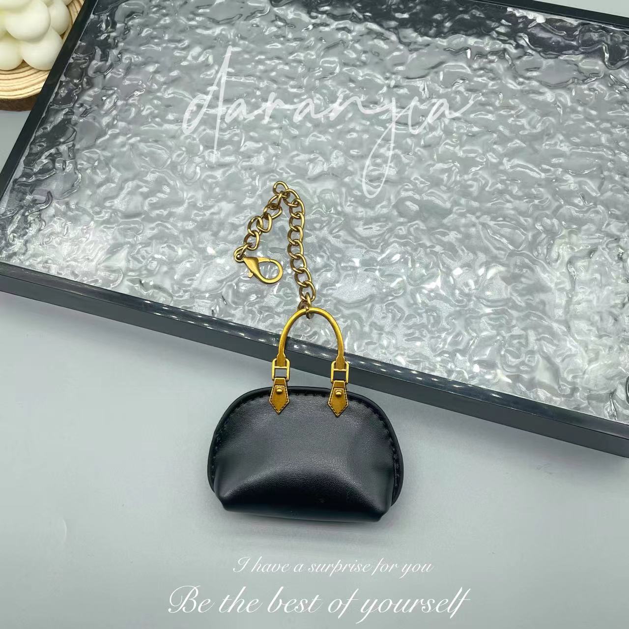 New Mini Small Bag Exquisite Handbag Pendant High-Grade Chain Little Shell Bag Keychain Exquisite Small Bag Ornaments