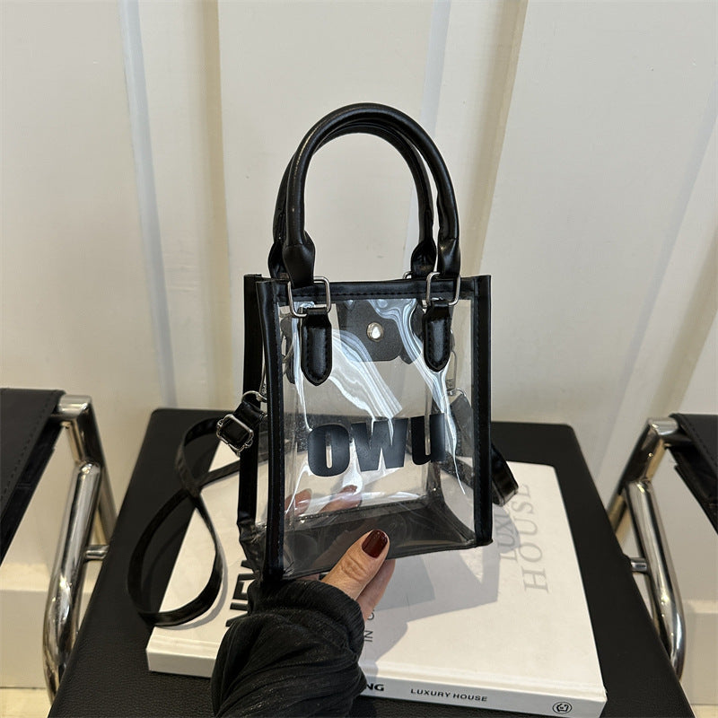 Transparent Bag for Women 2026 New Jelly Bag Summer Women Bag Fashion Matching Portable Shoulder Messenger Bag