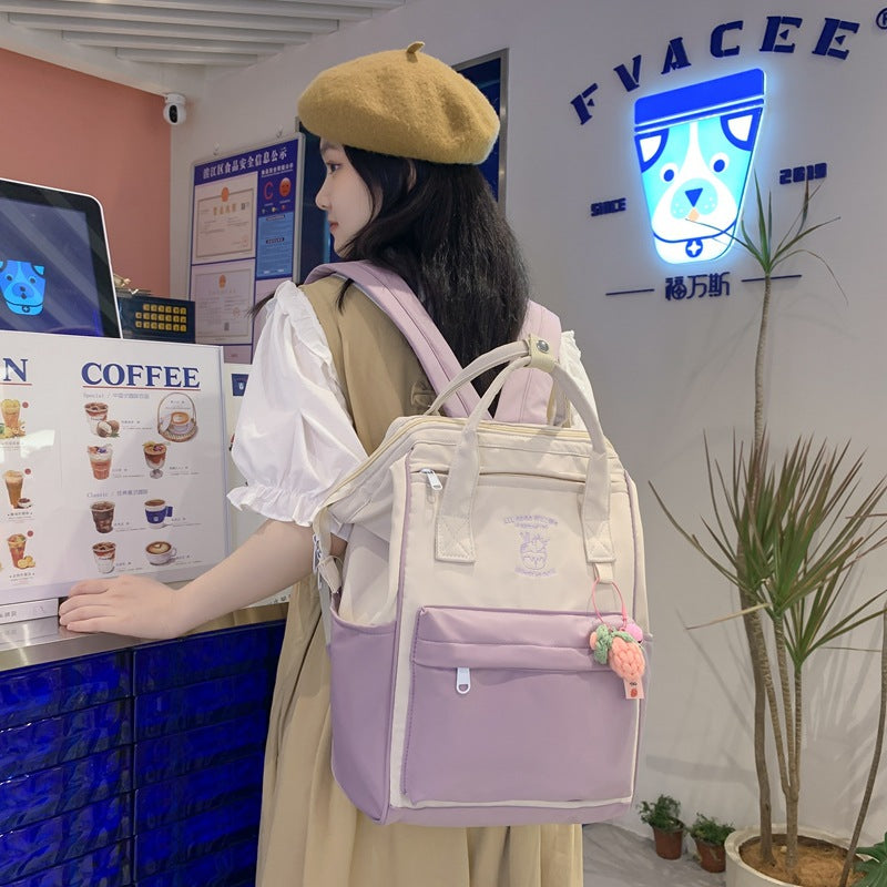Mori Style Partysu Backpack Women's Cute Schoolbag Waterproof and Hard-Wearing Everyday Joker Student Backpack