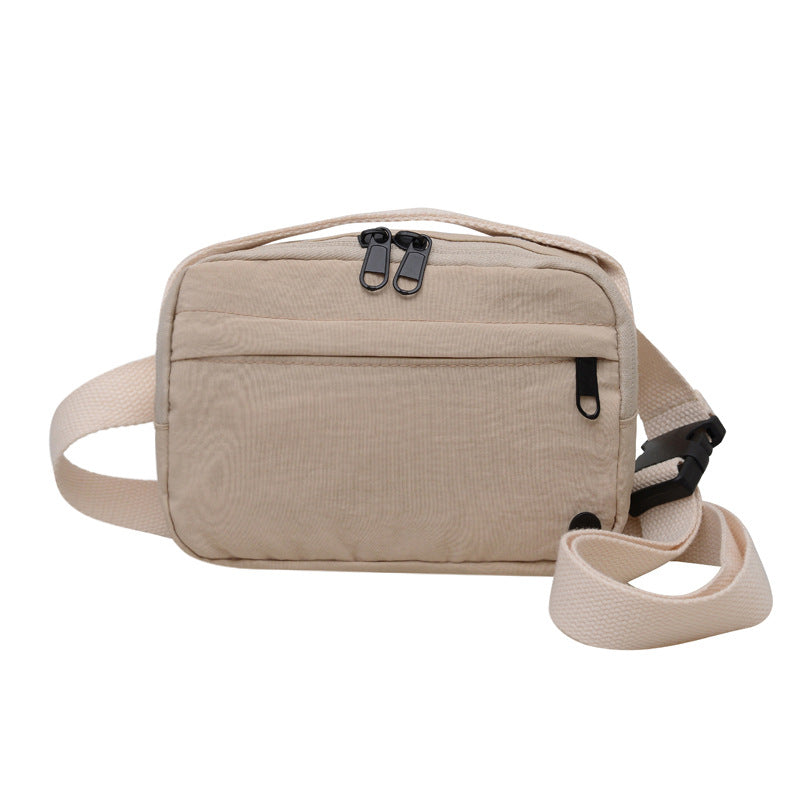 Stylish Nylon Crossbody Bag with Zipper Closure and Multiple Pockets for Daily Use